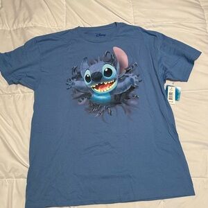 Disney Adults Blue Stitch Graphic Tee